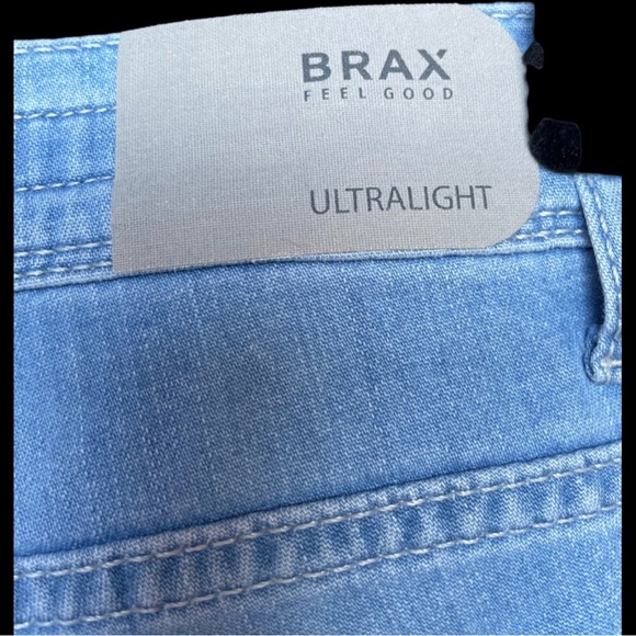 Brax Feel Good Designer Ultra Light Y2K Style Cadiz Denim Jeans Waist Size 36 - Picture 4 of 7